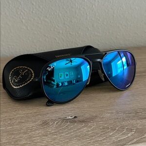 Ray-Ban RB4320-CH Chromance Polarized Blue Aviator 58mm